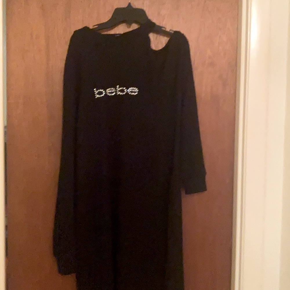 Black BeBe sweater dress